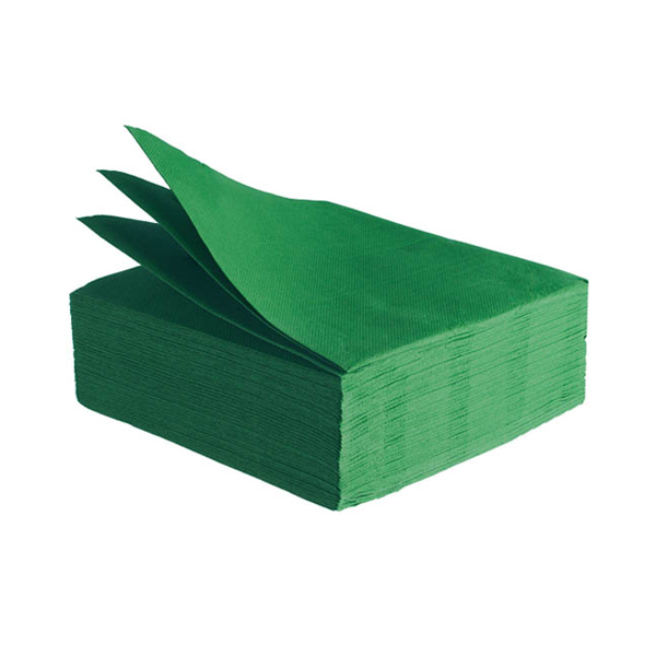 100 Tovaglioli Soffice 24x24 cm verde foresta 3 100 Tovaglioli Soffice 24x24 cm verde foresta - immagine 3