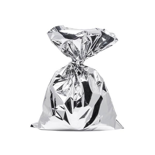 50 Buste 10x20 cm metal argento 2 50 Buste 10x20 cm metal argento - immagine 2