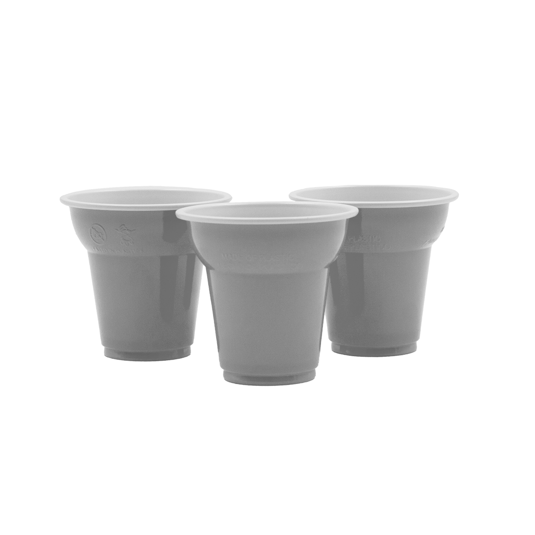 50 Bicchierini caffè 80 cc bicolore grigi 2 50 Bicchierini caffè 80 cc bicolore grigi - immagine 2