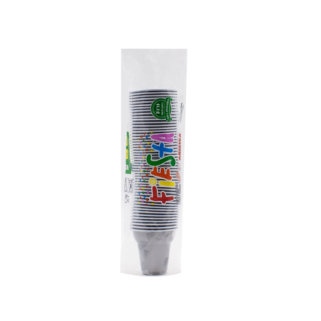 50 Bicchierini caffè 80 cc bicolore grigi 3 50 Bicchierini caffè 80 cc bicolore grigi - immagine 3