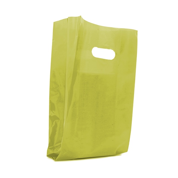1 kg Buste boutique HD 40x60 cm gialle 2 busta shopping con manico a fagiolo colore giallo