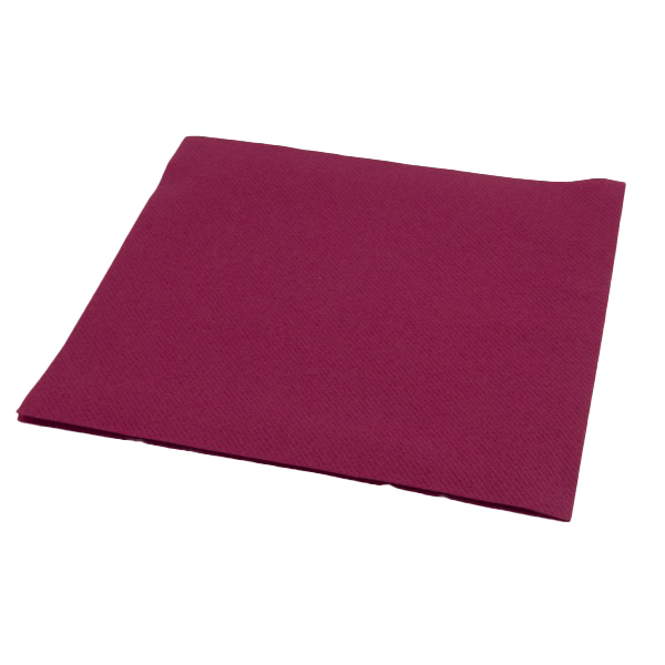 50 Tovaglioli cartatessuto Fibracel 40x40 cm bordeaux 2 tovagliolo in carta tessuto bordeaux