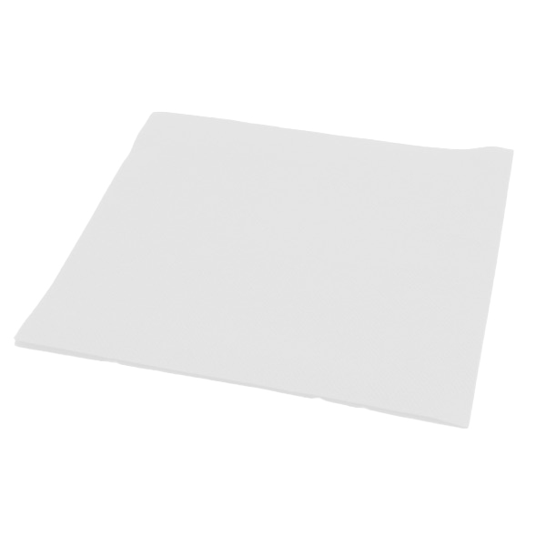 50 Tovaglioli cartatessuto FibraCel 40x40 cm bianco 2 Tovagliolo bianco vista dall'altro