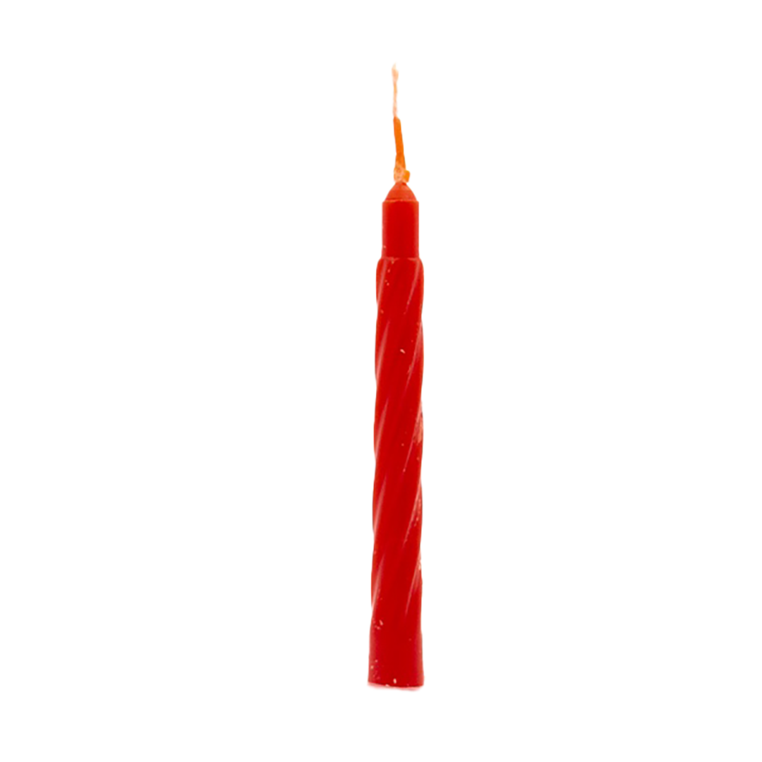 100 Candeline in cera rosse 1 100 Candeline in cera rosse