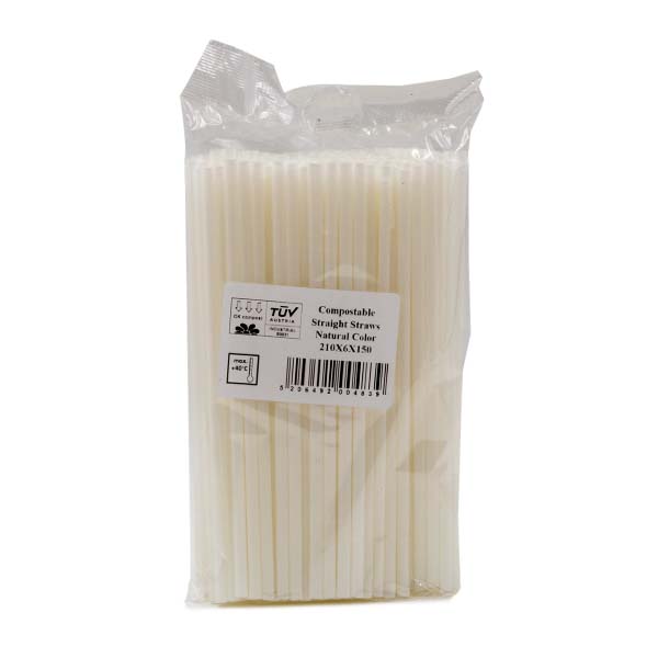 150 Cannucce dritte bio-eco bianche 0,6x21 cm 3 150 Cannucce dritte bio-eco bianche 0,6x21 cm - immagine 3