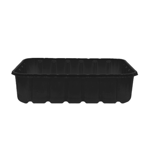 50 Vaschette carne rettangolari nere 22x18x5cm 2 50 Vaschette carne rettangolari nere 22x18x5cm - immagine 2
