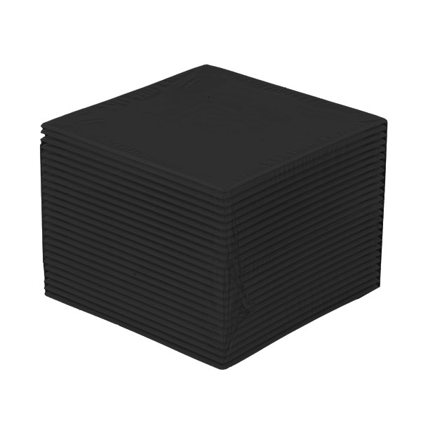 25 Vassoietti quadri 8x8 cm neri 3 vassoietti quadrati neri per finger food