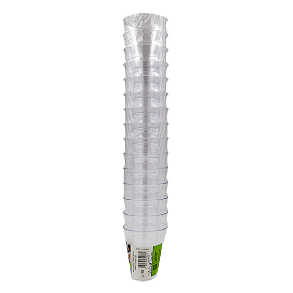 15 Bicchierini trasparenti cream 100 cc 3 15 Bicchierini trasparenti cream 100 cc - immagine 3