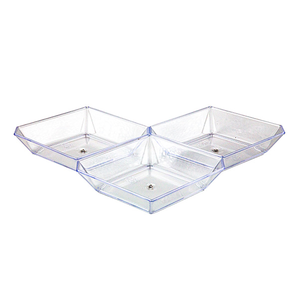 25 Vassoietti Joy trasparente 6,5x6,5 cm 2 25 Vassoietti Joy trasparente 6,5x6,5 cm - immagine 2