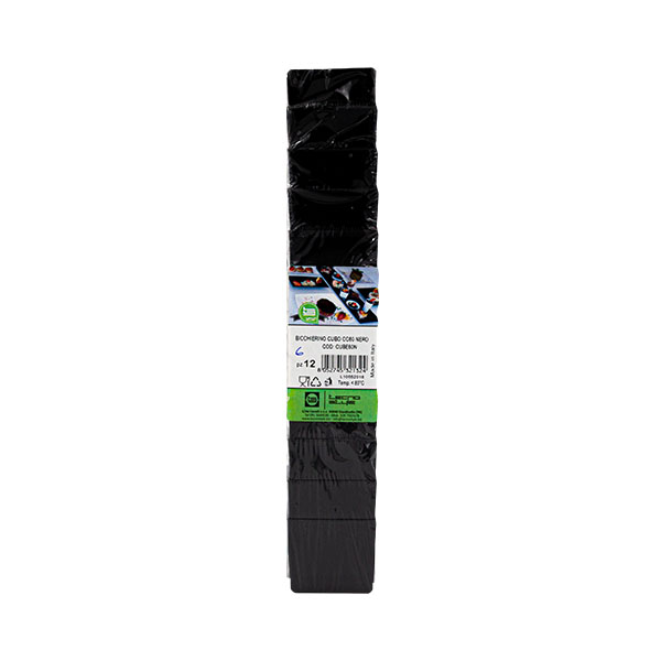 12 Bicchierini cubo nero 60 cc 3 12 Bicchierini cubo nero 60 cc - immagine 3