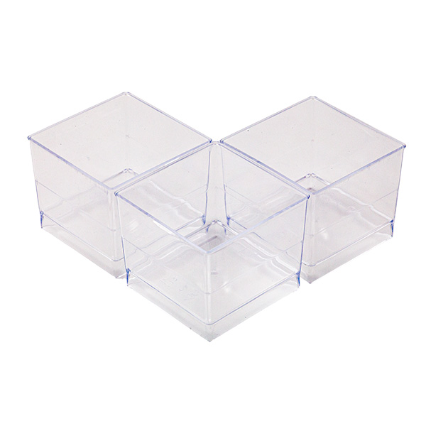 12 Bicchierini cubo trasparenti 60 cc 2 12 Bicchierini cubo trasparenti 60 cc - immagine 2