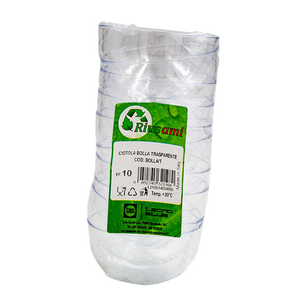 10 Ciotole Bolla trasparenti 150 cc 3 10 Ciotole Bolla trasparenti 150 cc - immagine 3