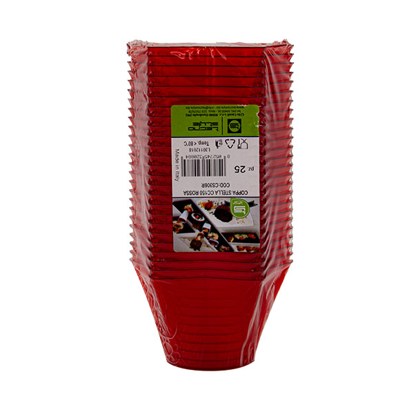 25 Coppe stella 150 cc rosse 3 25 Coppe stella 150 cc rosse - immagine 3