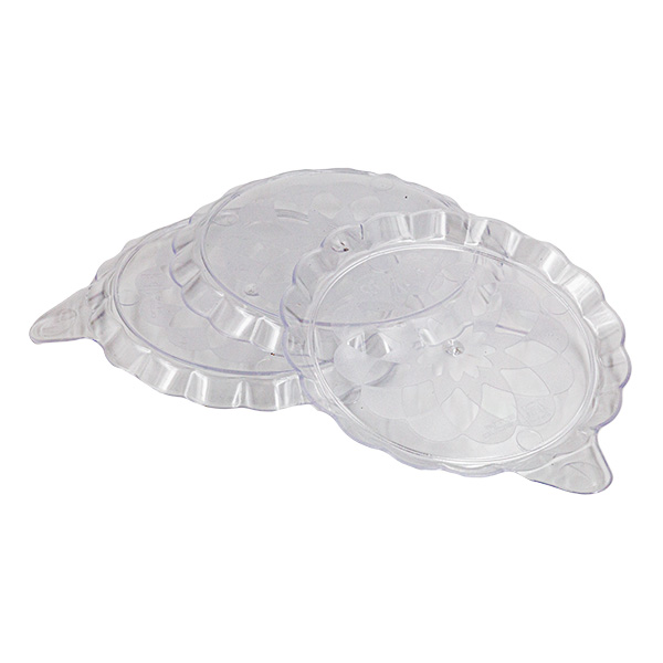 25 Piattini con manico Ø 9 cm trasparenti 2 25 Piattini con manico Ø 9 cm trasparenti - immagine 2