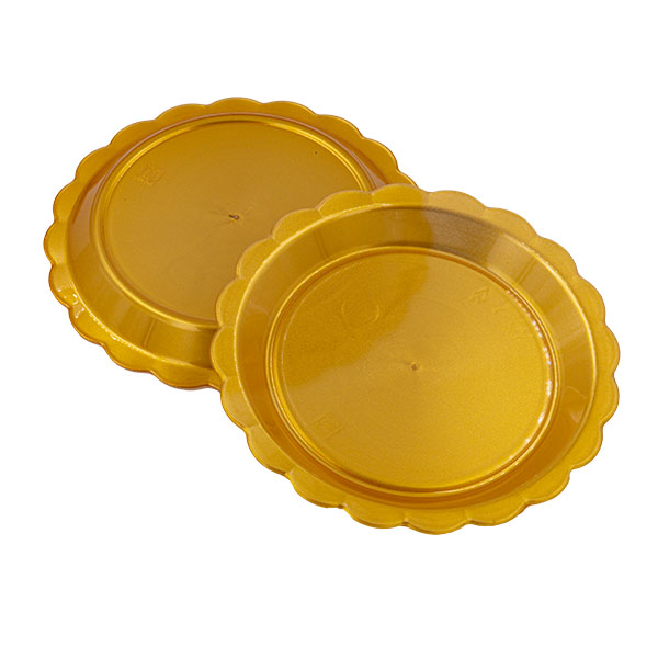 100 Vassoi tondi Ø 9 cm free gold 2 100 Vassoi tondi Ø 9 cm free gold - immagine 2