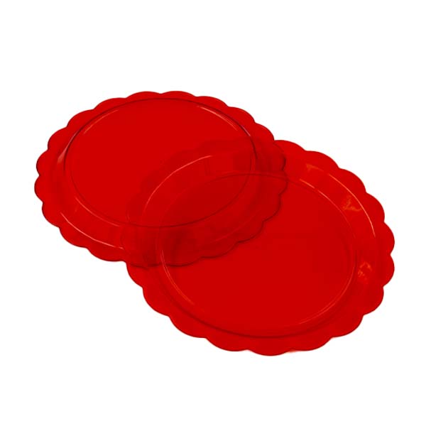 100 Vassoi tondi Ø 9 cm free rossi 2 100 Vassoi tondi Ø 9 cm free rossi - immagine 2