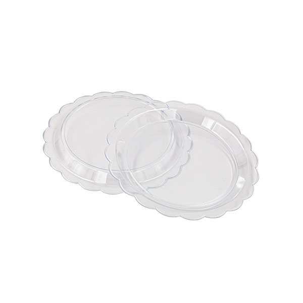 25 Vassoi tondi Ø 13 cm free trasparenti 2 25 Vassoi tondi Ø 13 cm free trasparenti - immagine 2