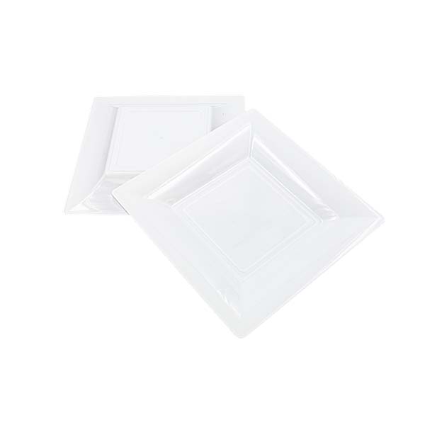 12 Piatti quadri 18x18 cm style Bianchi 2 12 Piatti quadri 18x18 cm style Bianchi - immagine 2
