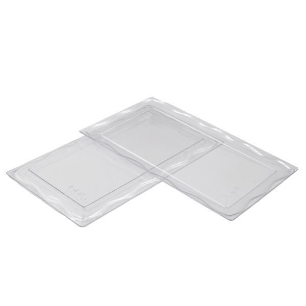 10 Vassoi tronchi 14,5x25 cm trasparenti 3 10 Vassoi tronchi 14,5x25 cm trasparenti - immagine 3