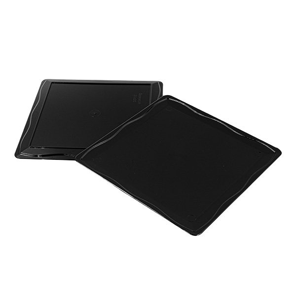 10 Vassoi quadri 20x20 cm sottotorta neri 2 10 Vassoi quadri 20x20 cm sottotorta neri - immagine 2