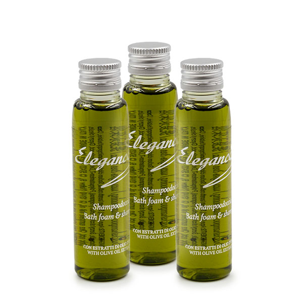 308 Shampoo doccia flacone Elegance 32 ml con estratti di olio d'oliva 2 308 Shampoo doccia flacone Elegance 32 ml con estratti di olio d'oliva - immagine 2