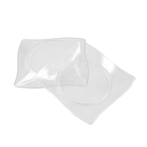 25 Vassoi Elite 13x13 cm new style trasparenti 2 25 Vassoi Elite 13x13 cm new style trasparenti - immagine 2