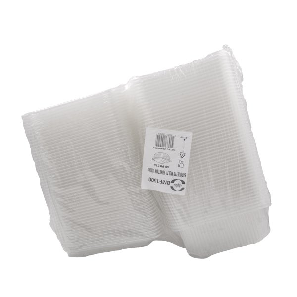 50 Vaschette PP 1500 cc con coperchio per microonde BMF 3 50 Vaschette PP 1500 cc con coperchio per microonde BMF - immagine 3