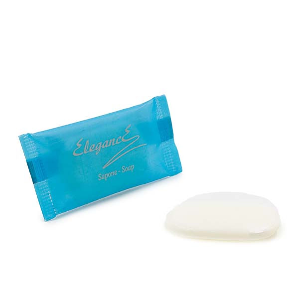 500 Saponette Elegance flow pack azzurra 12gr 2 500 Saponette Elegance flow pack azzurra 12gr - immagine 2