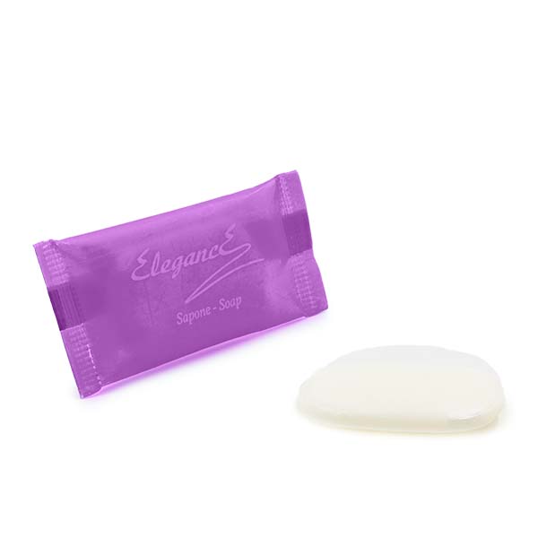 500 Saponette Elegance flow pack viola 12gr 2 500 Saponette Elegance flow pack viola 12gr - immagine 2