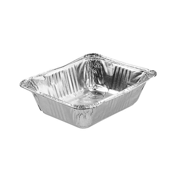 100 Vaschette alluminio Ideal mezza 1/2 porzione 2 100 Vaschette alluminio Ideal mezza 1/2 porzione - immagine 2