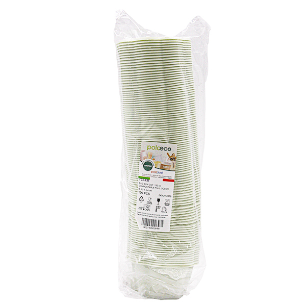 100 Eco-Boy coppette gelato 130 cc bio verdi Poloeco 3 100 Eco-Boy coppette gelato 130 cc bio verdi Poloeco - immagine 3