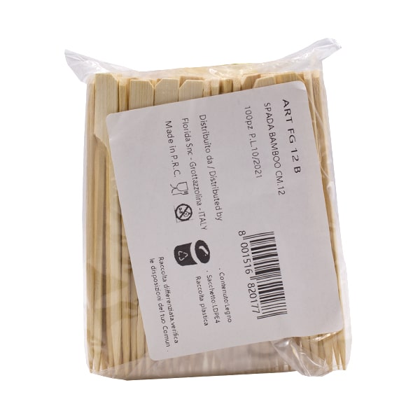 100 Stecconi spada/bandiera in bamboo 12cm 3 100 Stecconi spada/bandiera in bamboo 12cm - immagine 3