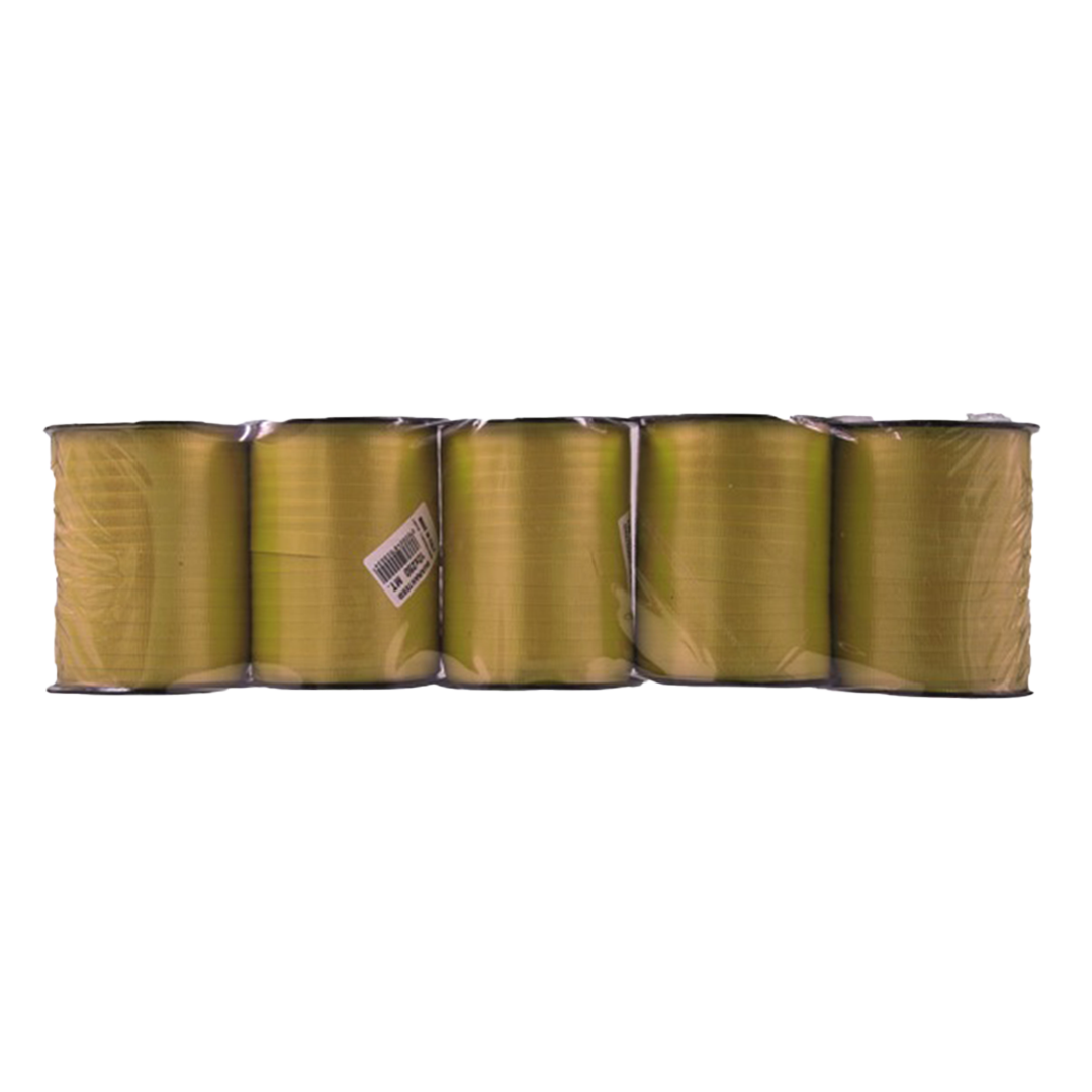 5 Rocchetti nastro liscio 5 mm x 500 m oro 3 5 Rocchetti nastro liscio 5 mm x 500 m oro - immagine 3