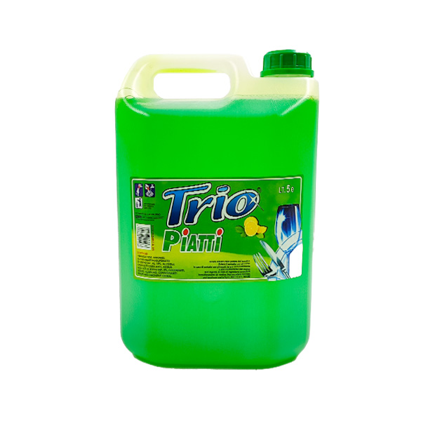 5L Trio detersivo piatti limone 2 5L Trio detersivo piatti limone - immagine 2