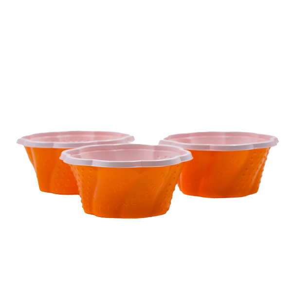 50 Coppette gelato PP JOY 210 cc arancio 2 50 Coppette gelato PP JOY 210 cc arancio - immagine 2