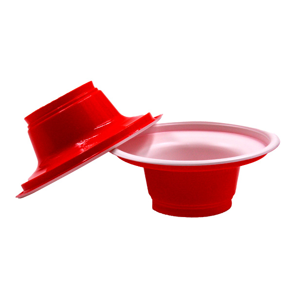 100 Coppette yogurt PP YO Kristal Cup 100 cc rosse 2 100 Coppette yogurt PP YO Kristal Cup 100 cc rosse - immagine 2