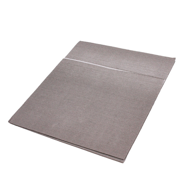 50 Tovaglioli Tizzy in carta tessuto 40x33cm con tasca portaposate effetto tessuto ice scuro 2 50 Tovaglioli Tizzy in carta tessuto 40x33cm con tasca portaposate effetto tessuto ice scuro - immagine 2