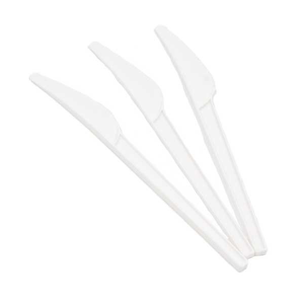 50 Coltelli bio compost CPLA bianche 2 50 Coltelli bio compost CPLA bianche - immagine 2
