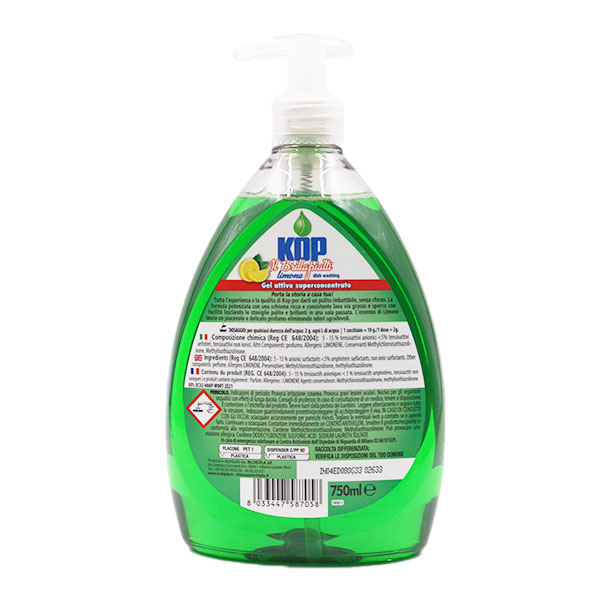 KOP Detersivo piatti 750ml limone 2 KOP Detersivo piatti 750ml limone - immagine 2