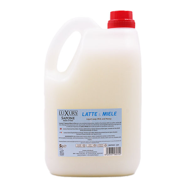 LUXURY sapone mani 5lt latte&miele 2 LUXURY sapone mani 5lt latte&miele - immagine 2