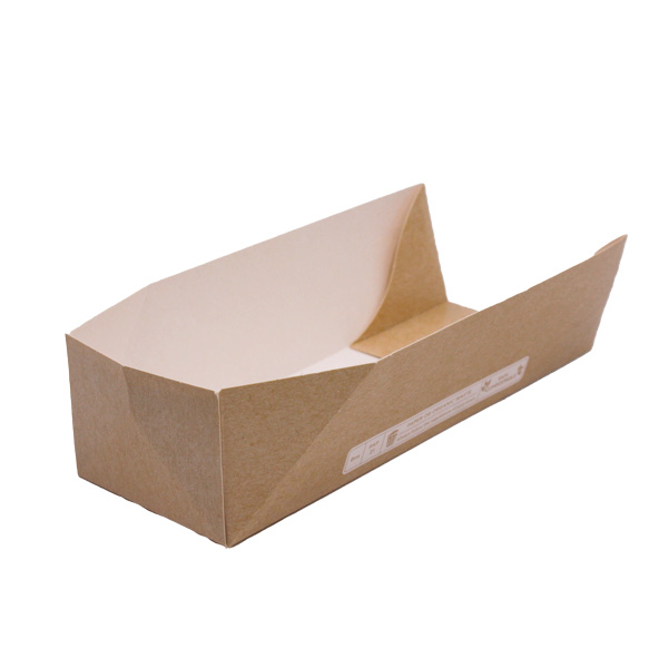 50 Box hot dog in cartoncino 25x7cm h5cm avana 2 50 Box hot dog in cartoncino 25x7cm h5cm avana - immagine 2