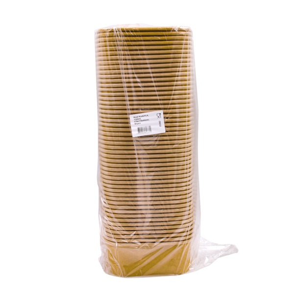 50 Insalatiera quadra in cartoncino+PLA 1300ml avana 4 50 Insalatiera quadra in cartoncino+PLA 1300ml avana - immagine 4
