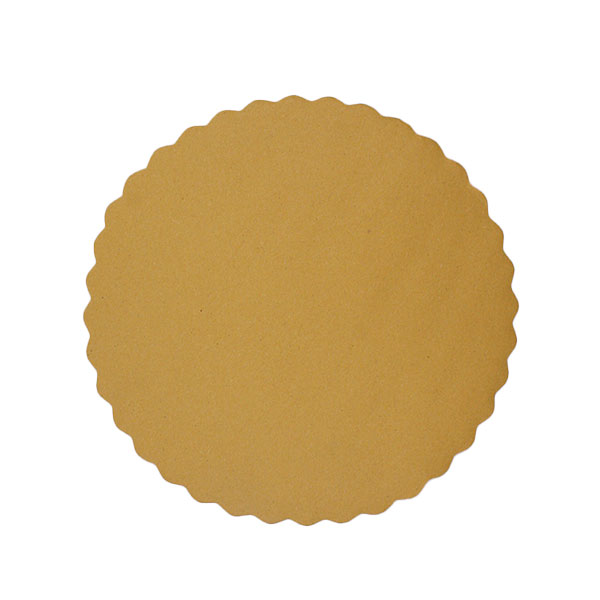 Sottofritti in carta alimentare dal diametro di 33cm color paglia.