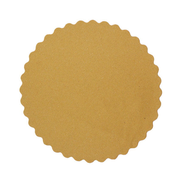Sottofritti in carta alimentare diametro 21cm color paglia