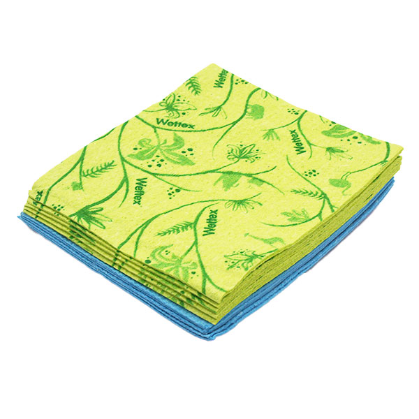 10 Wettex panni spugna svedese blu verde assorbenti 100% naturali 18x16,5 cm 2 10 Wettex panni spugna svedese blu verde assorbenti 100% naturali 18x16,5 cm - immagine 2