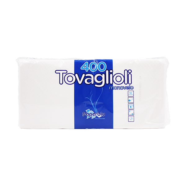 Paperblu tovaglioli monovelo 33x30 bianchi