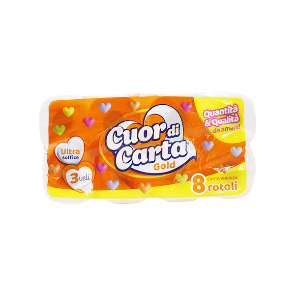 Carta igenica cuor di carta a 3 veli