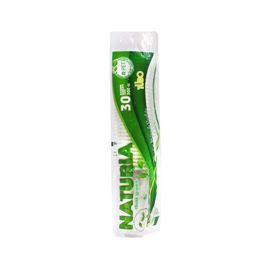 30 Bicchieri PET Tubo 355cc trasparenti tacca 0,3 Aristea Naturia 3 30 Bicchieri PET Tubo 355cc trasparenti tacca 0,3 Aristea Naturia - immagine 3