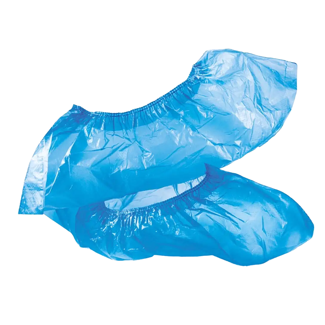100 Copriscarpe CPE monouso blu 2 100 Copriscarpe CPE monouso blu - immagine 2