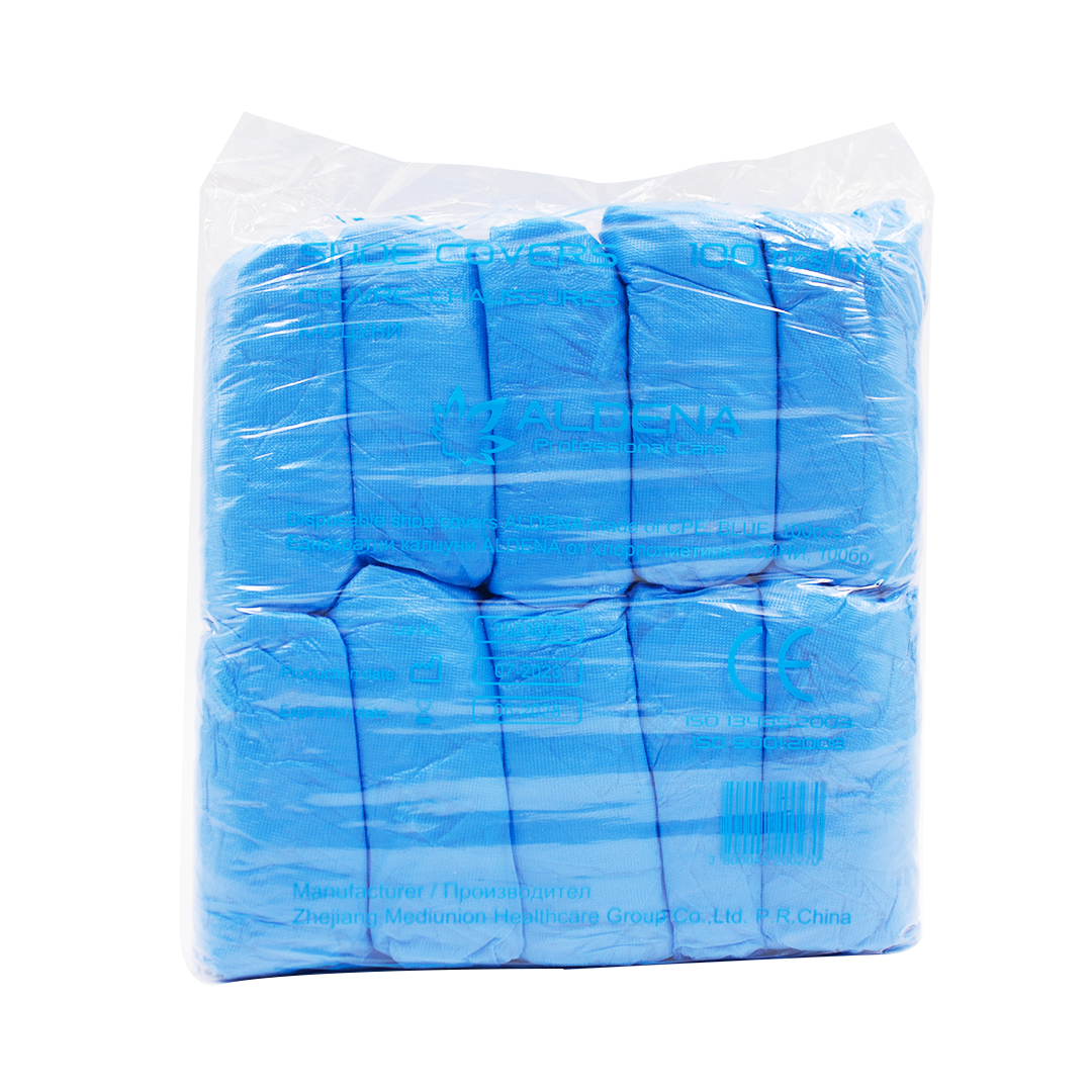 100 Copriscarpe CPE monouso blu 3 100 Copriscarpe CPE monouso blu - immagine 3